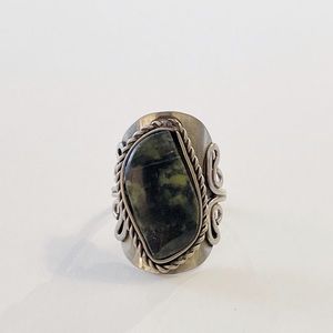 Nephrite Adjustable Ring